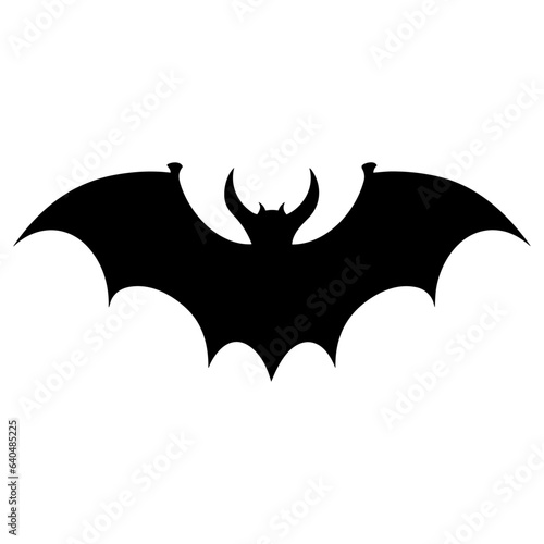 halloween bat silhouette vector design isolated