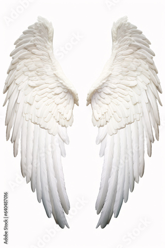 Angel Wings Isolated on White Background