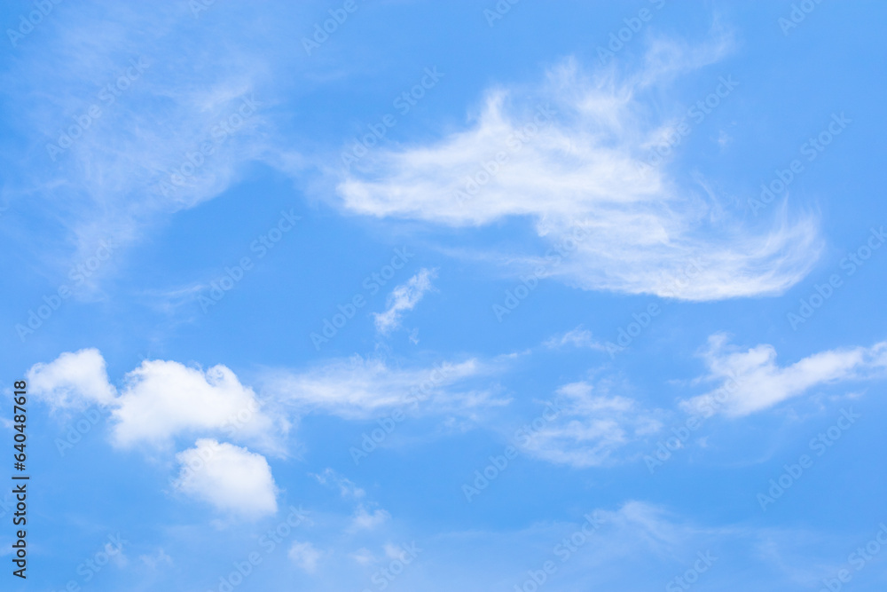 Blue sky on a sunny day. white cumulus clouds Blue sky on a sunny day. white cumulus clouds