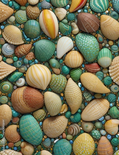 background of seashells