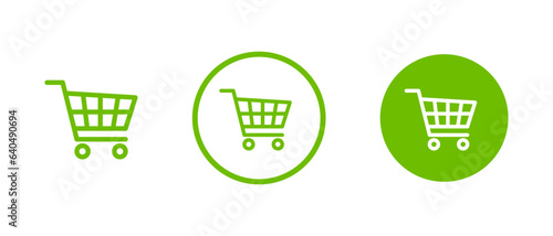 Shopping cart icon set