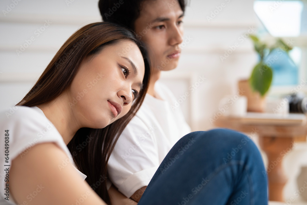 Photo of young Asian couple at home Photo of young Asian couple at home