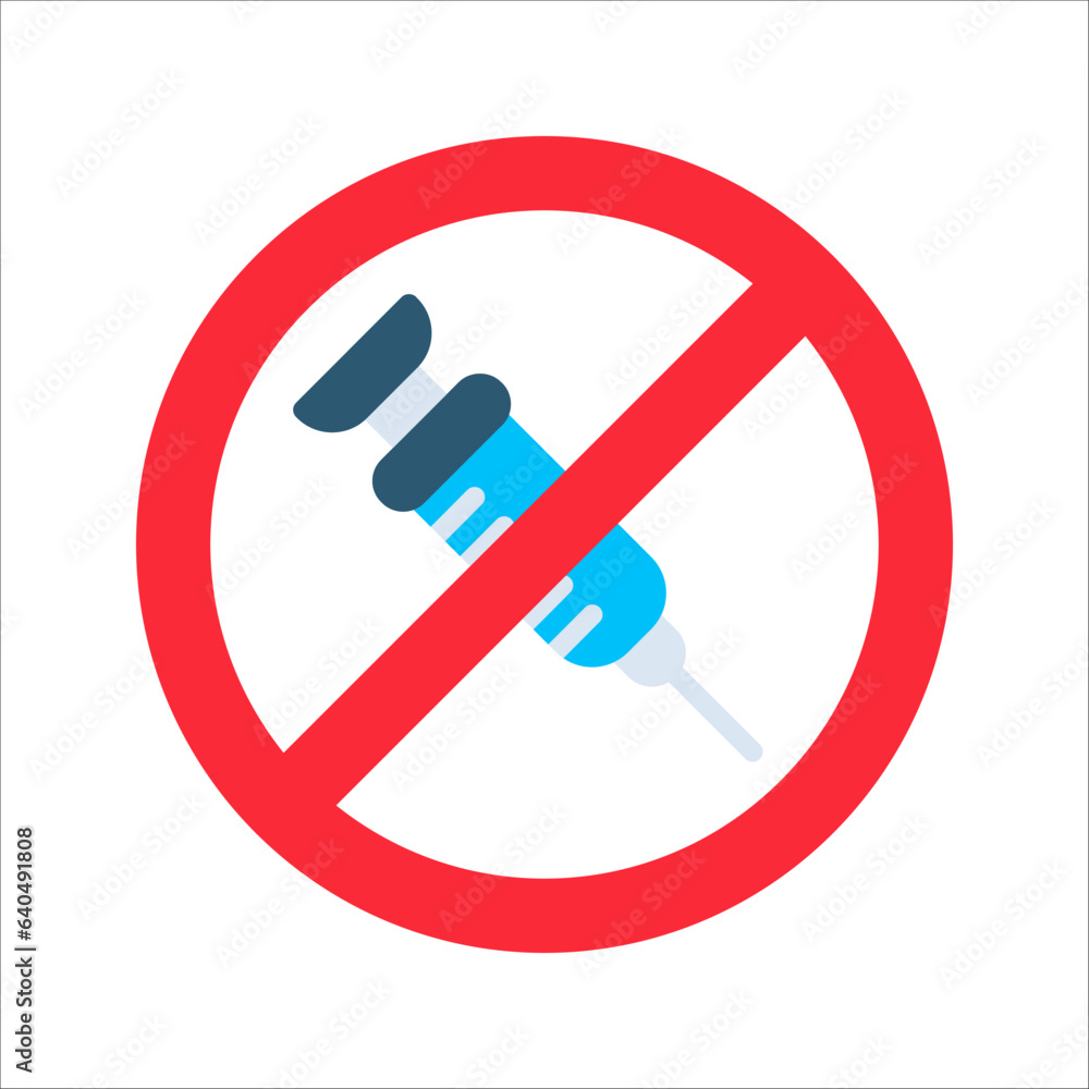 sign prohibiting the use of drugs, no drug addicts vector illustration on white background sign prohibiting the use of drugs, no drug addicts vector illustration on white background