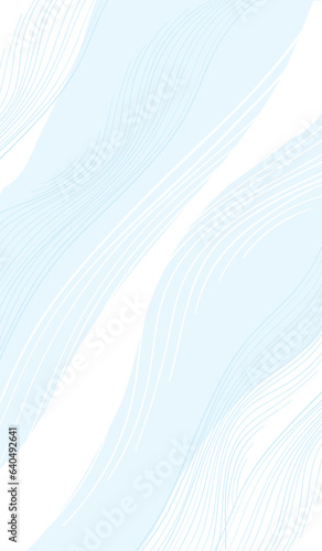 Simple modern blue background, it s a boy card with lines pattern. Empty blank with place for text, vector template for design, poster with flat outline.