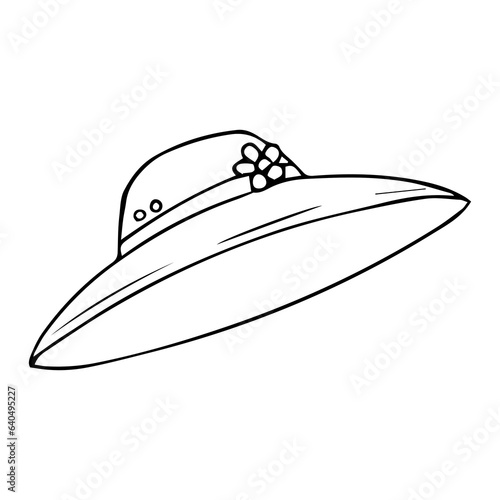 millinery line vector illustration