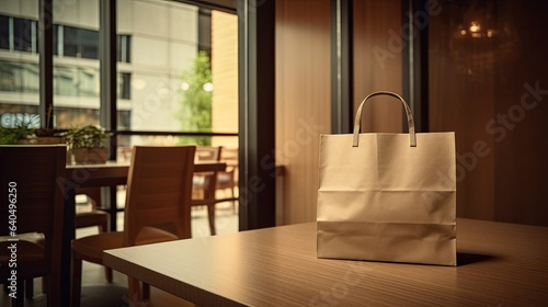 Wallpaper Mural Portrait shopping bag on the table AI Generative Torontodigital.ca