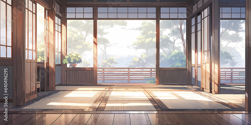 TRPGやゲームの背景として使える和室