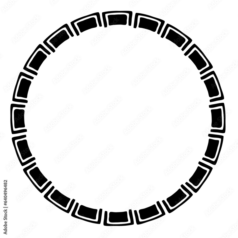 simple seamless vector circle hand draw sketch floral border
simple seamless vector circle hand draw sketch floral border