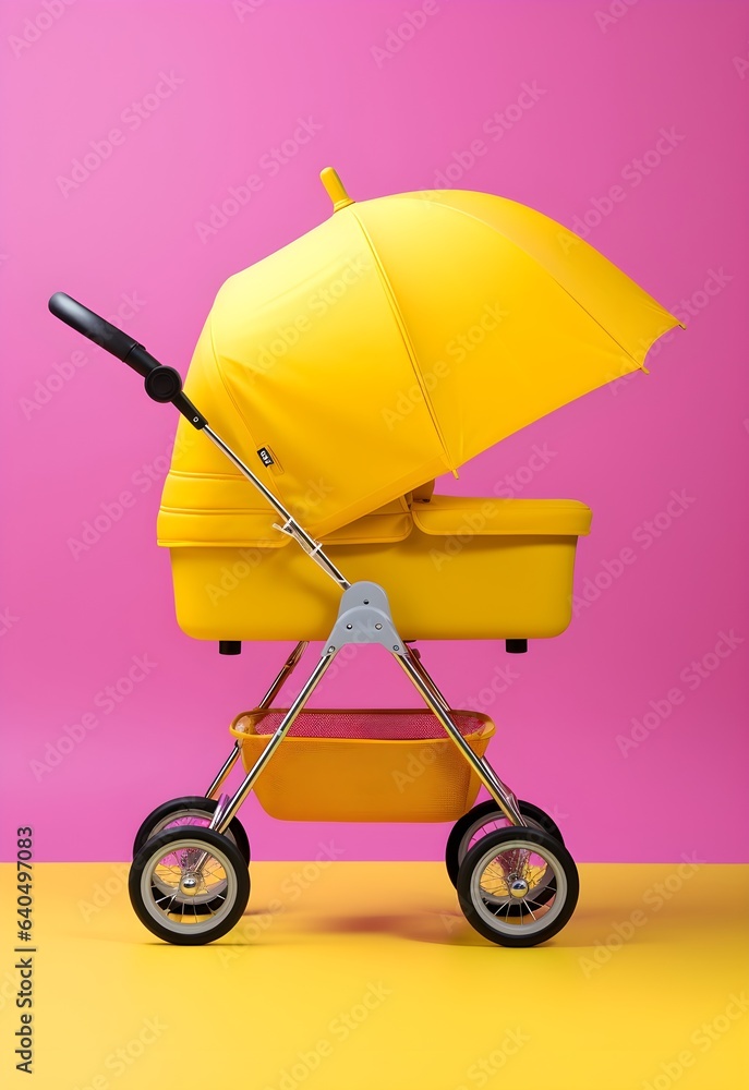 Urban Comfort: Pop Art Minimalism on a Stroller Urban Comfort: Pop Art Minimalism on a Stroller