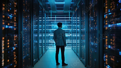A technician is maintaining a complex network of servers in a busy data center