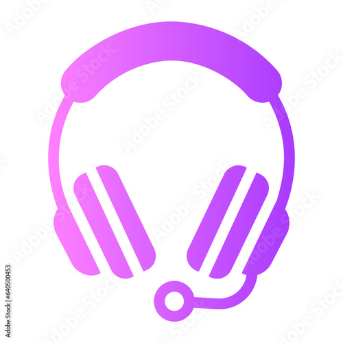 headset Gradient icon
