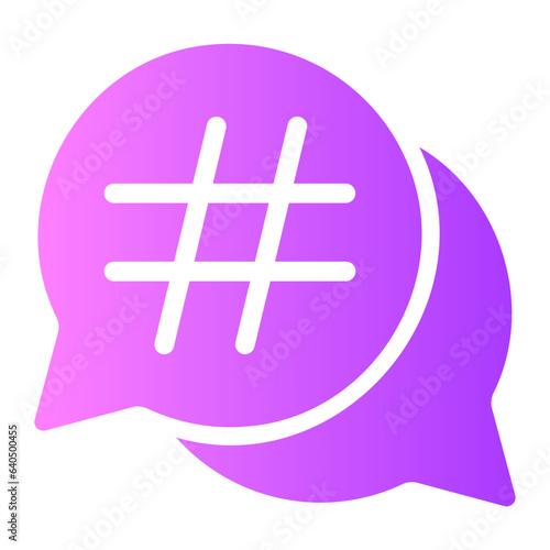 hastag Gradient icon