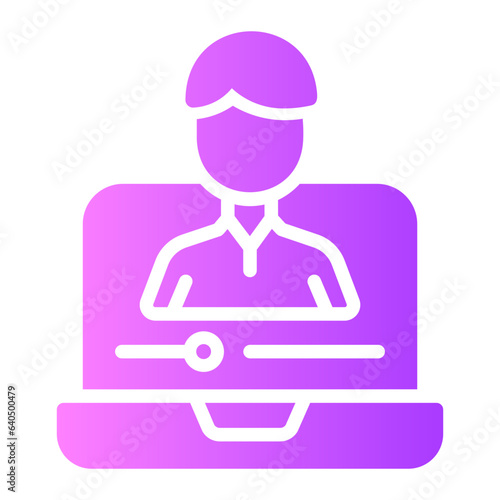 vlogger Gradient icon
