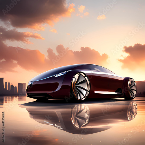 a futuristic car. generative ai © 루미 sOme