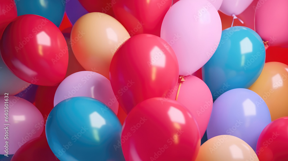 Lots of colorful balloons