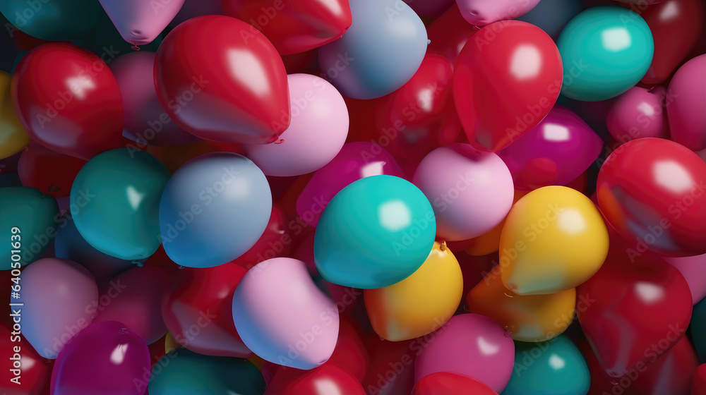 Lots of colorful balloons Lots of colorful balloons
