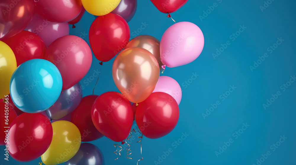 Lots of colorful balloons