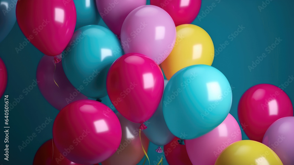 Lots of colorful balloons Lots of colorful balloons