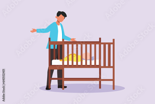 Parents with babies. Family maternity concept. Colored flat vector illustration isolated. 