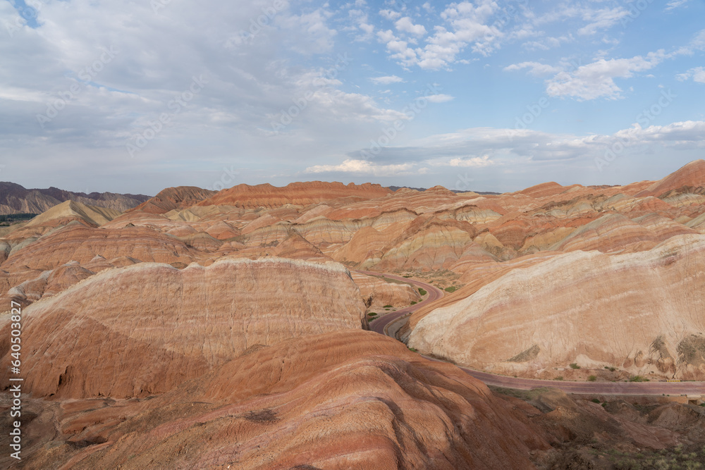 Fototapeta premium Colorful Danxia Scenery in Zhangye, Gansu, China
