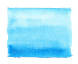 Watercolor rectangular blue watercolor paint texture
