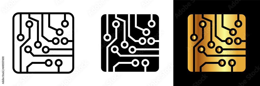 Electronic Circuit Icon, an icon representing an electronic circuit, symbolizing connectivity, technological innovation, and the intricate networks of electronic components powering modern devices. Electronic Circuit Icon, an icon representing an electronic circuit, symbolizing connectivity, technological innovation, and the intricate networks of electronic components powering modern devices.