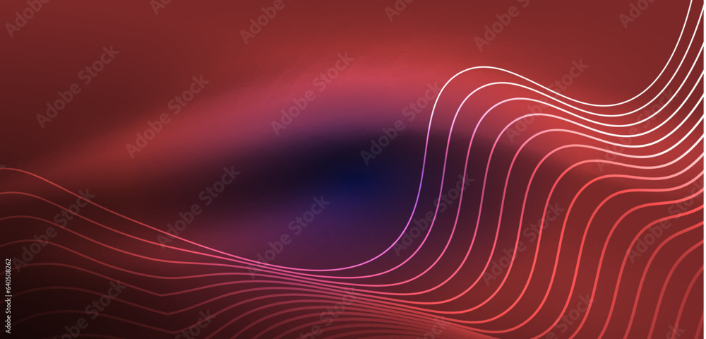 Abstract background neon wave. Hi-tech design for wallpaper, banner, background, landing page, wall art, invitation, prints, posters Abstract background neon wave. Hi-tech design for wallpaper, banner, background, landing page, wall art, invitation, prints, posters