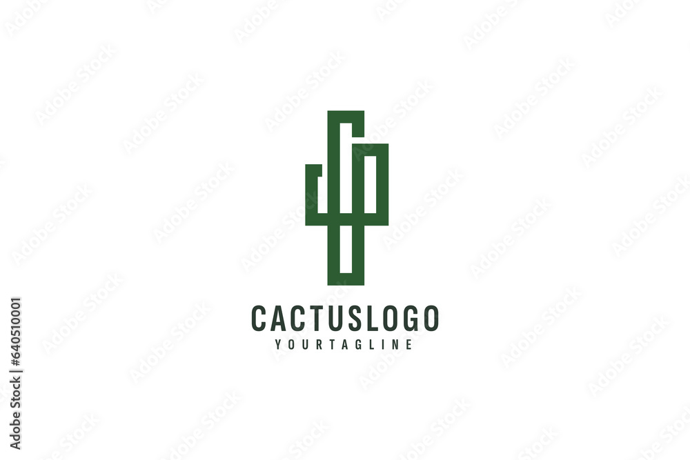 Cactus logo vector icon illustration Cactus logo vector icon illustration