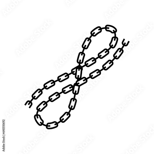 Chain Icon. Connection symbol for your web site design, logo, app, UI. Vector illustration, EPS10. Isolated against a blank background.