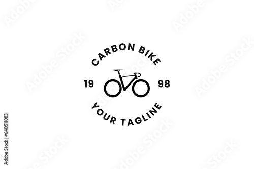 Carbon bike logo vector icon illustration