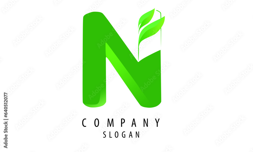 N letter logo design in vector format, N with leaf/nature themed logo. easy to edit and use. Nature logo, N for nature.
N letter logo design in vector format, N with leaf/nature themed logo. easy to edit and use. Nature logo, N for nature.