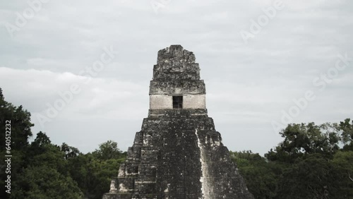Top of The Great Jaguar Temple in Tikal, eye level photo