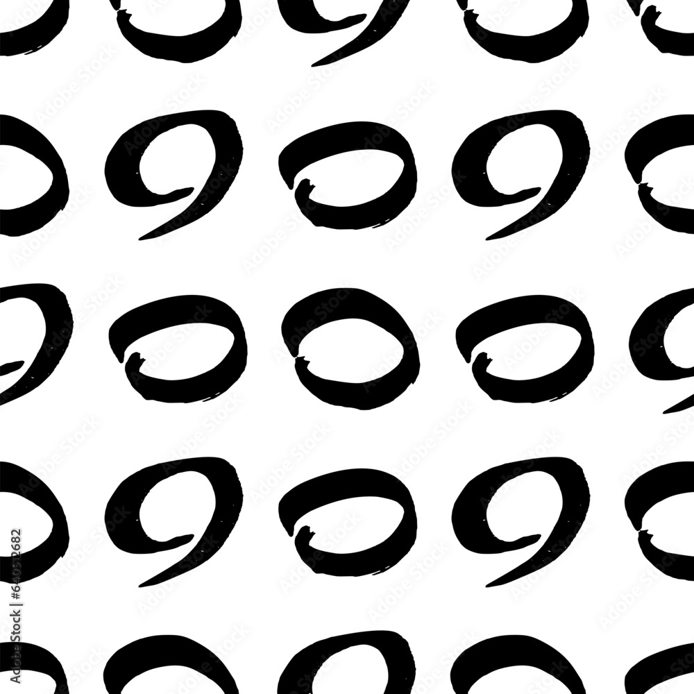 Seamless pattern with sketch circles shape Seamless pattern with sketch circles shape
