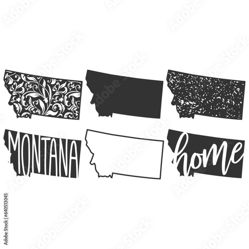 Montana - USA State Illustration
