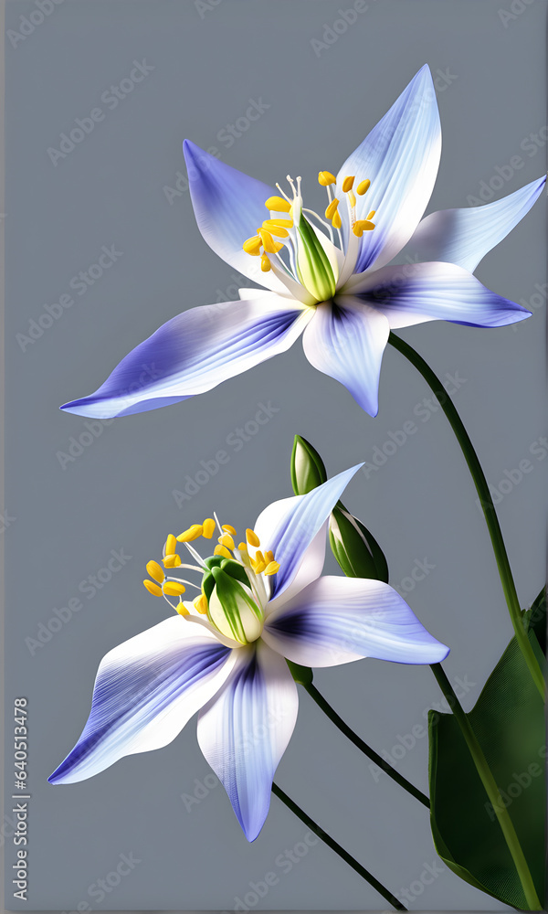 Beautiful Columbine Ribbon Crafts.(Generative AI) Beautiful Columbine Ribbon Crafts.(Generative AI)