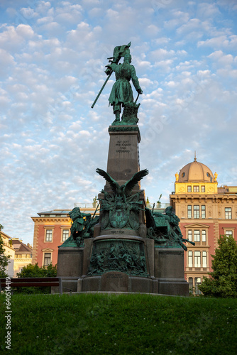 Monument to the 4th Hoh-un-doi-meister Infantry Regiment near the Military History Museum in Vienna
