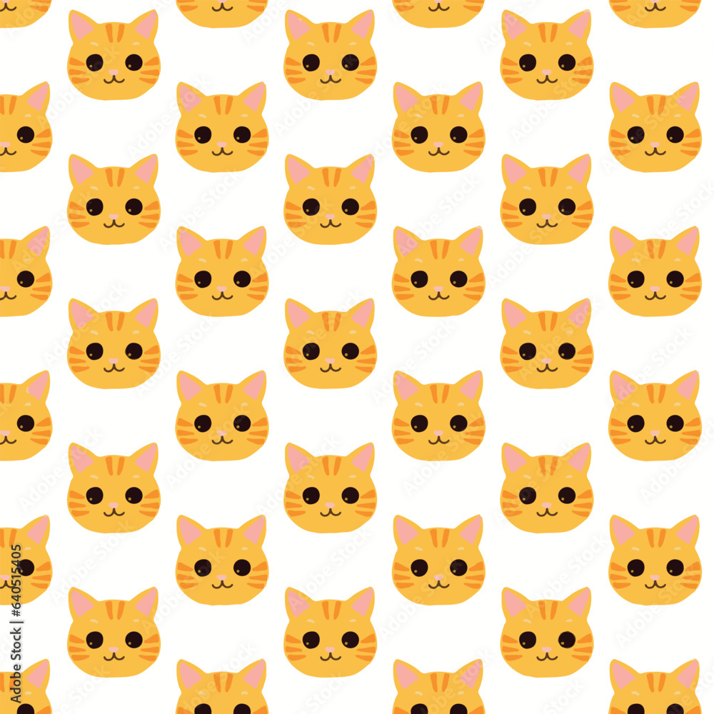 Very cute cat pattern design for decorating, wallpaper, wrapping paper, fabric or etc. Very cute cat pattern design for decorating, wallpaper, wrapping paper, fabric or etc.