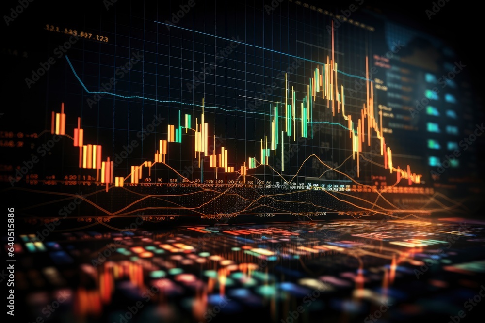 Stock market business growth graph chart Stock market business growth graph chart