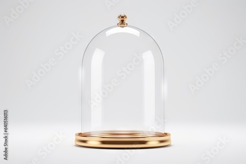 premium podium vintage 3d promotion background empty glass copy white 3d commercial dome render elements realistic gold product banner space abstract minimal creative isolated