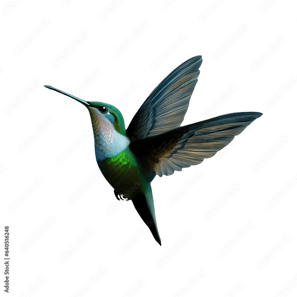 Fototapeta premium Enchanted Hummingbird Delight, Generative AI