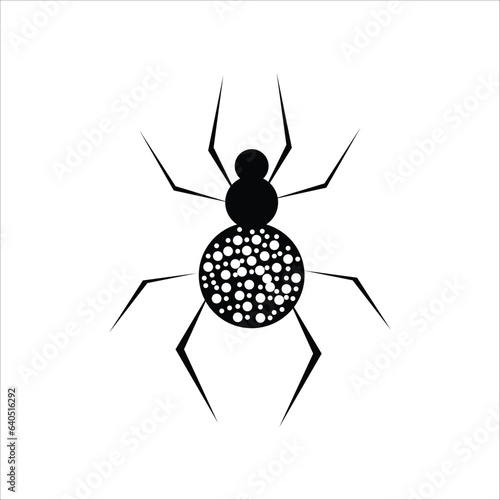 spider line art vector eps format 