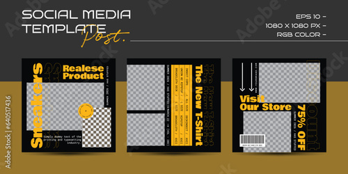 Hype instagram template fashion design for social media story template