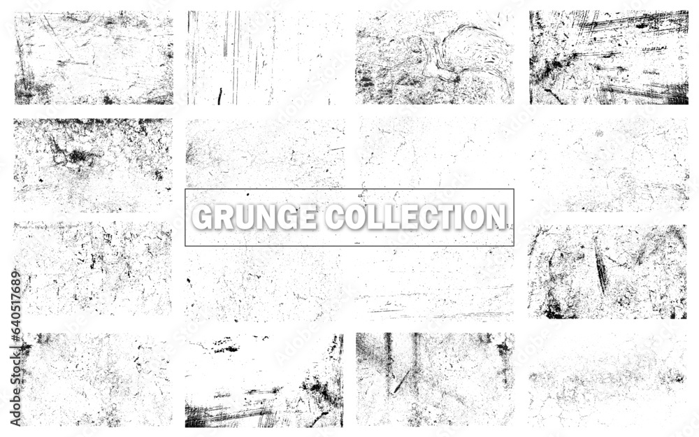 Grunge Textures - for design or scrapbook - vector set