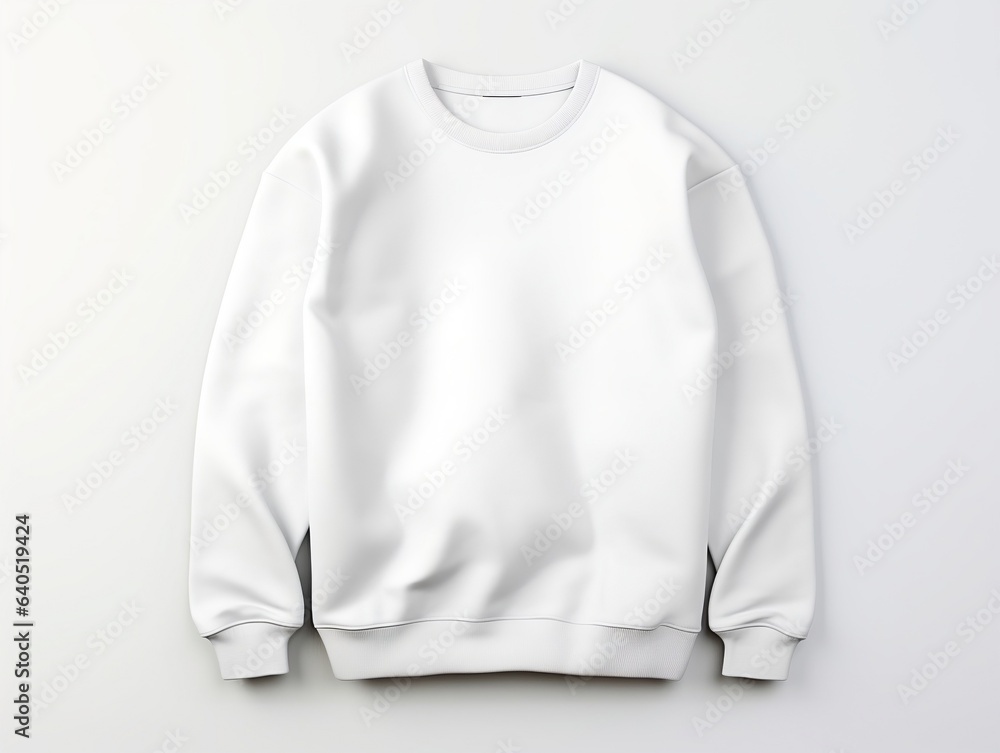 Sweatshirt mockup with isolated white background generative ai Sweatshirt mockup with isolated white background generative ai