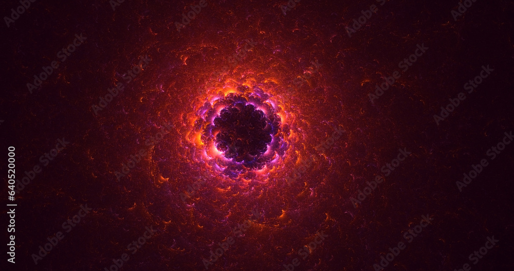 Fototapeta premium 3D rendering abstract round hole light background