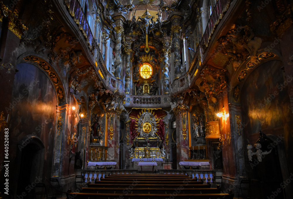 interior of Asamkirche