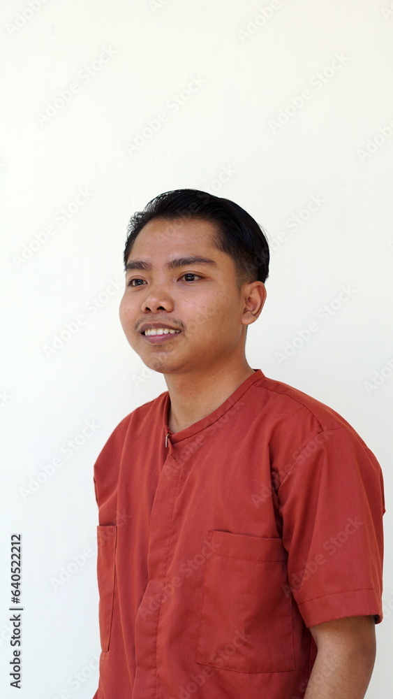 Healthcare workers. Confident smiling asian nurse with orange scrubs. Doctor ready for surgery works. Healthcare workers. Confident smiling asian nurse with orange scrubs. Doctor ready for surgery works.