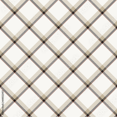 Neutral Colour Classic Plaid textured Seamless Pattern