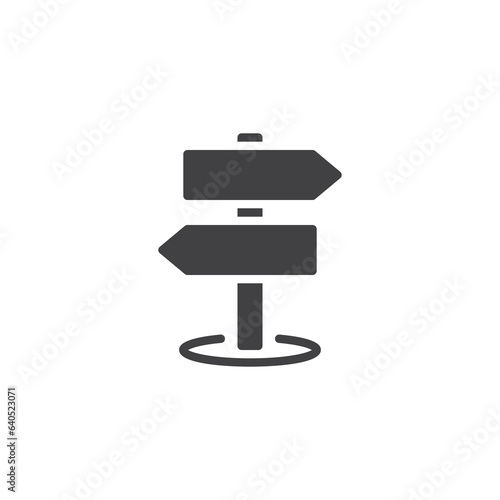 Guidepost vector icon