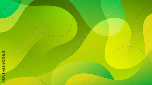 green gradient background design. Abstract geometric background with liquid shapes.